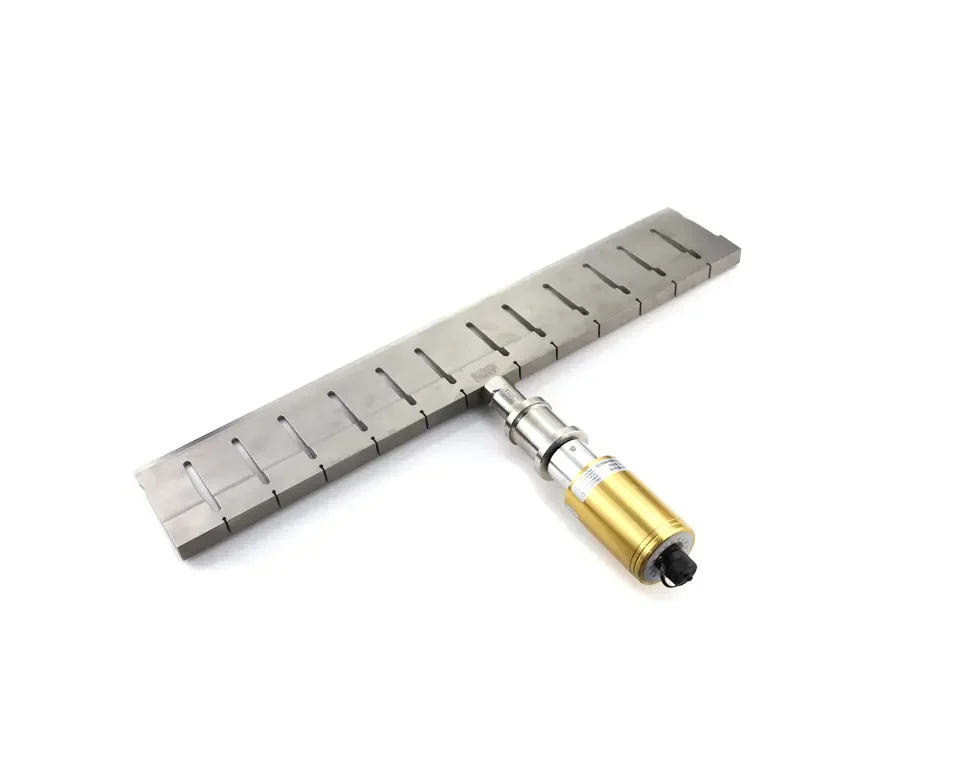 

Ultrasonic Food Cutting Machine Ultrasonic Unit Titanium Alloy Blade 300mm