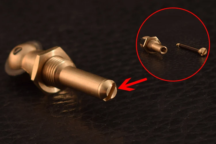 Круглая Латунная газовая зажигалка Spurt Fire