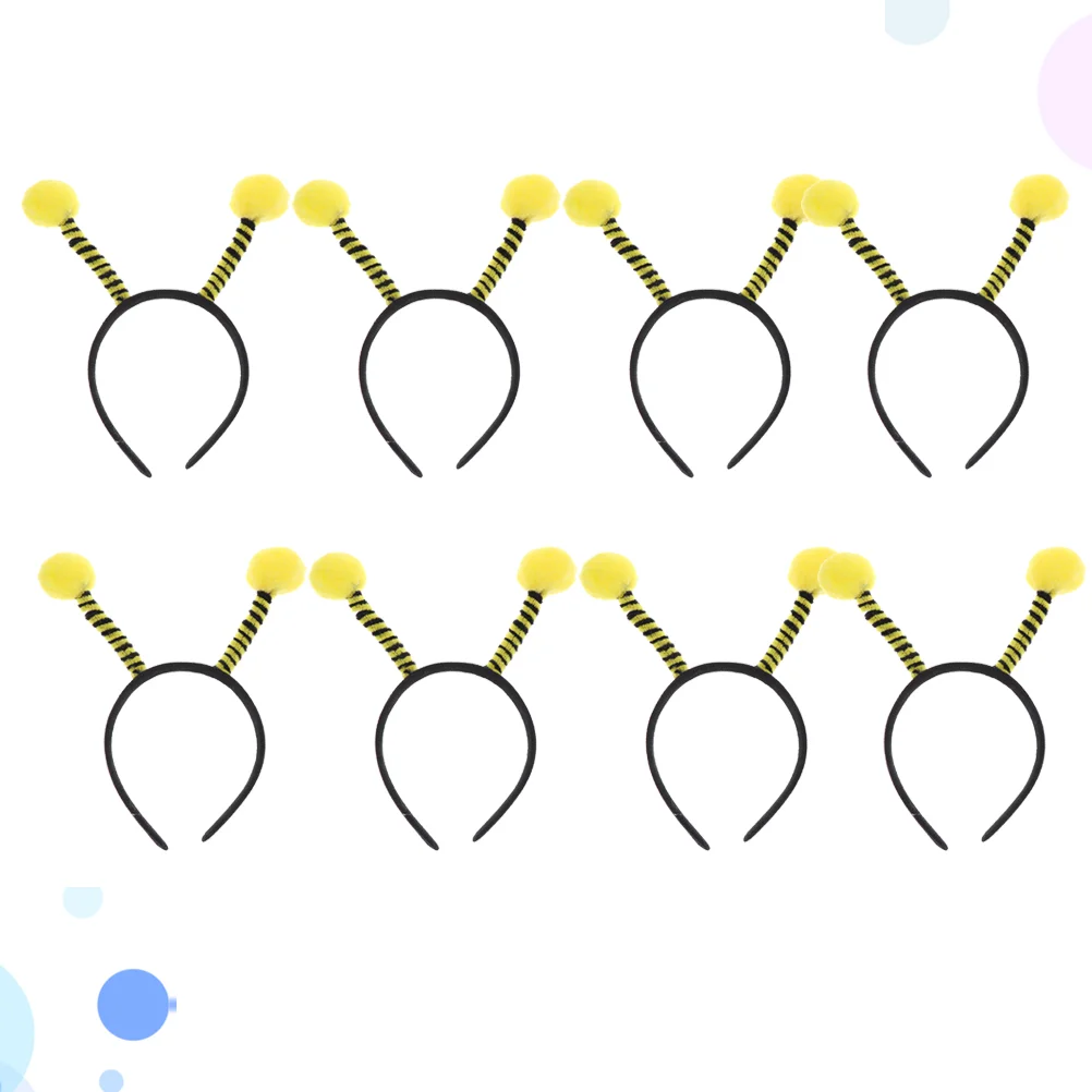 

8pcs Bee Headband Creative Bee Antenna Hair Party Costume Headwear Headpiece Props Kids Cosplay for Children's Day
