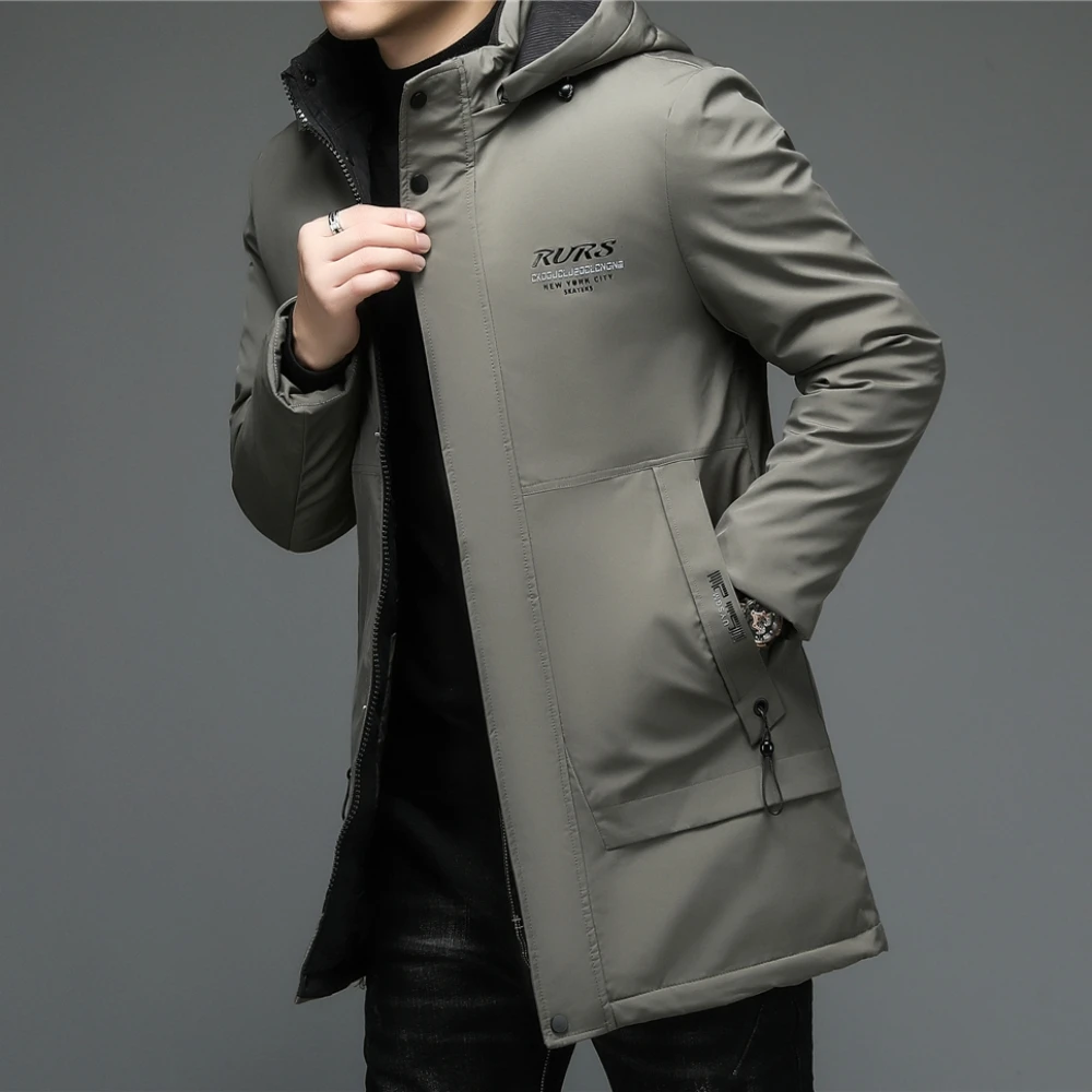 COODRONY Brand Thick Warm Long Parkas Men's Winter Jackets Hooded Coat Men Clothing Fashion Streetwear Windproof Overcoats Z8146