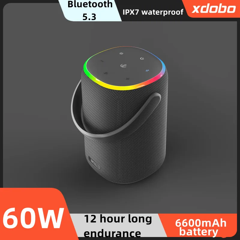

Bluetooth-Колонка XDOBO BMTL, 60 Вт, внешний аккумулятор 6600 мАч