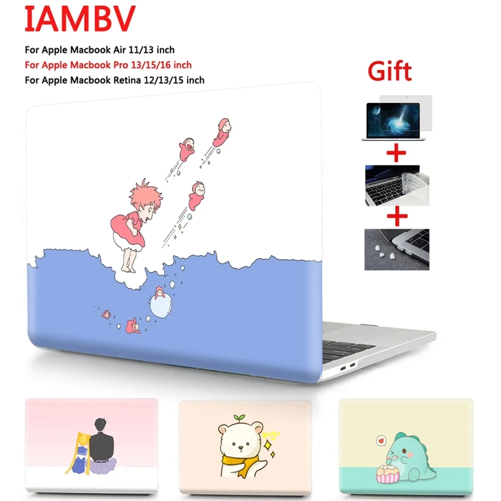 

Cartoon color print case for Macbook Air Pro Retina M1 Chip 11 12 13 15 16 inch, Case for Air Pro 13 A2289 A2338 A2179 A2337