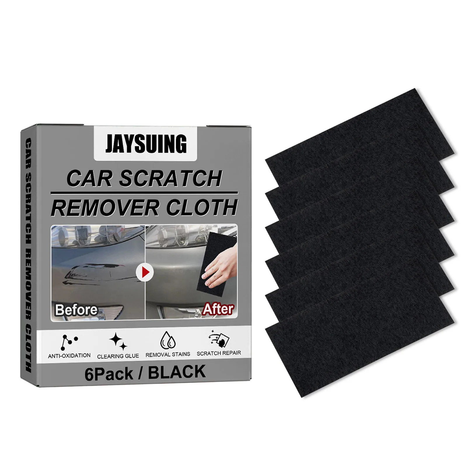 

Nano Sparkle Cloth 6 Pcs Scratch Repair Cloth Magic Scratch Remover Cloth For Car Scratch Car Paint Water Spots And Surface