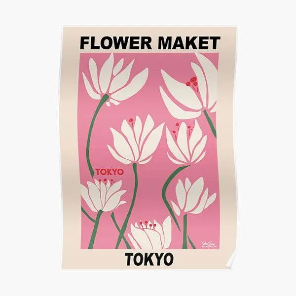 

Цветочный рынок, розовый постер в Токио, винтажный декор, фотообои, современное домашнее художественное украшение, Фреска, забавная комната, без рамки