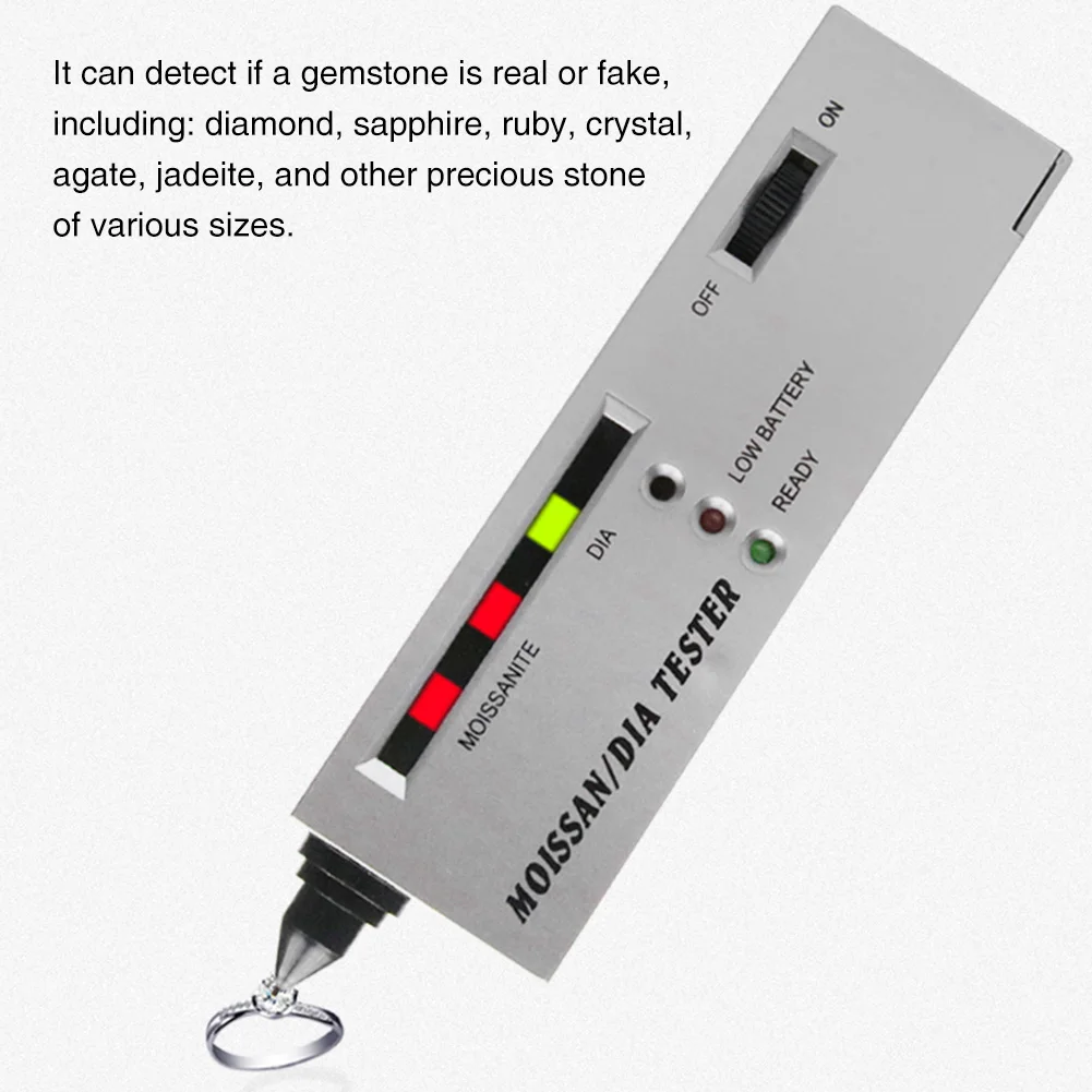 

Jade LED Indicator Portable Stone Jewelry Tool High Accuracy Professional Plastic Electronic Detector Moissan
