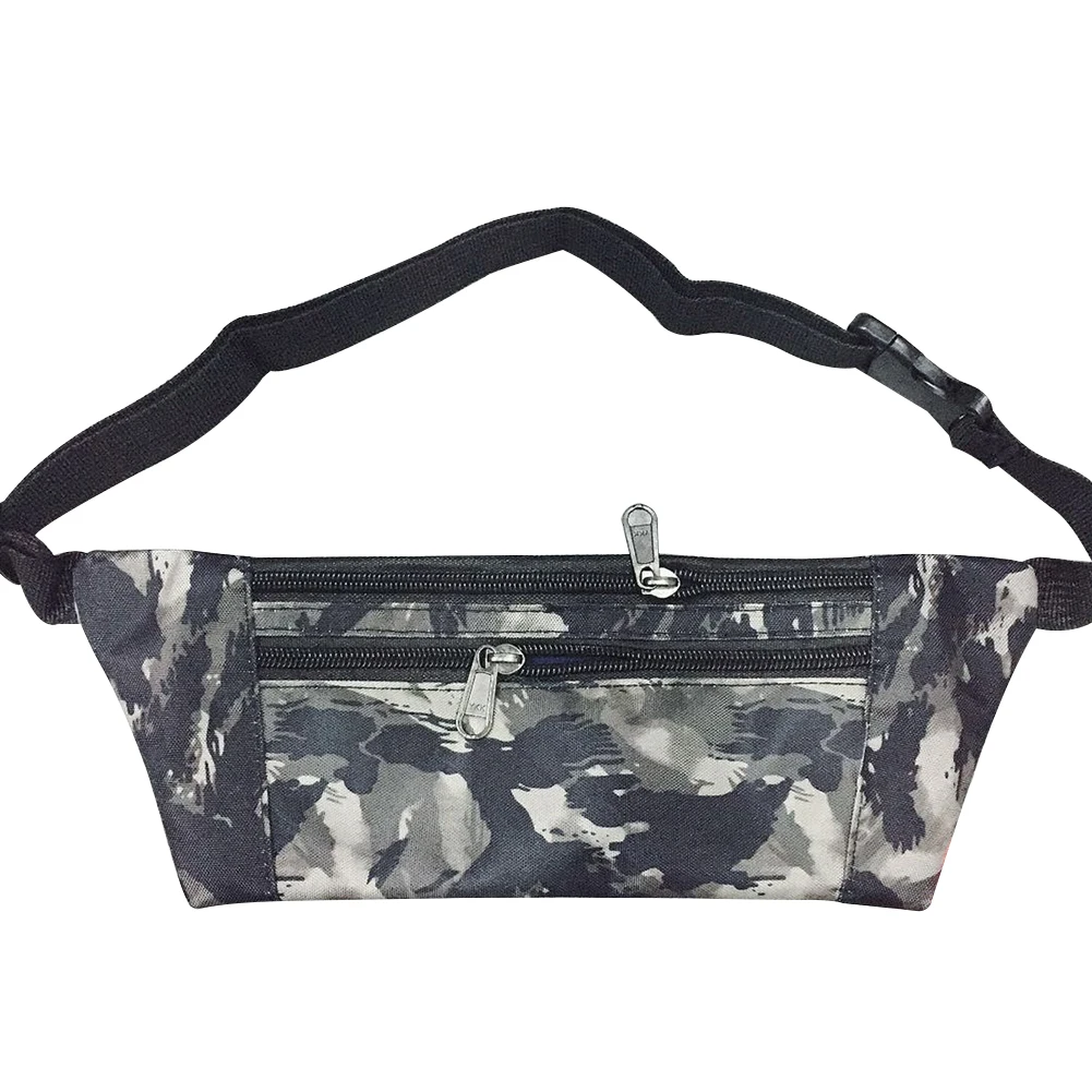 

Multifunction Camouflage Ultra Thin Phone Storage Gym Waterproof Waist Bag Fitness Sports Practical Running Zipper Closure