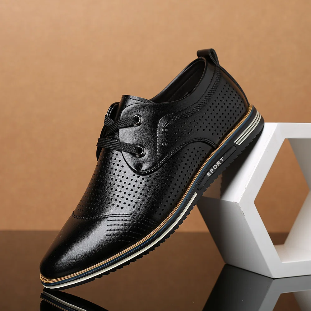 

Men Leather Shoes Daily Office Sneakers Zapatos Hombre Casual Loafers Comfortable Soft Driving Walking Shoes Fashion Man Loafers