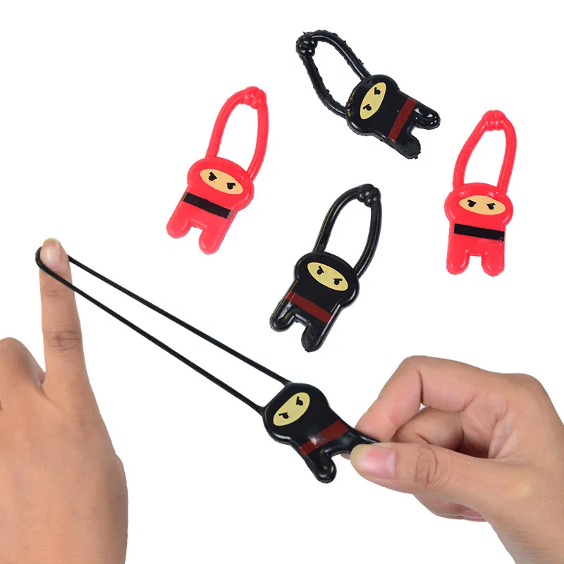 

1/5Pcs Funny Finger Ninja Launcher Slingshot Toys Kids Birthday Party Favors Pinata Filler Children Stretch Decompression Toy