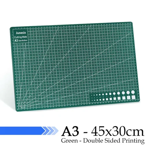 Alfombra de corte de PVC autoinaltante, tablero de corte giratorio de doble cara, en cuadrícula para artesanía de arte, tela, acolchado, costura, álbumes de recortes