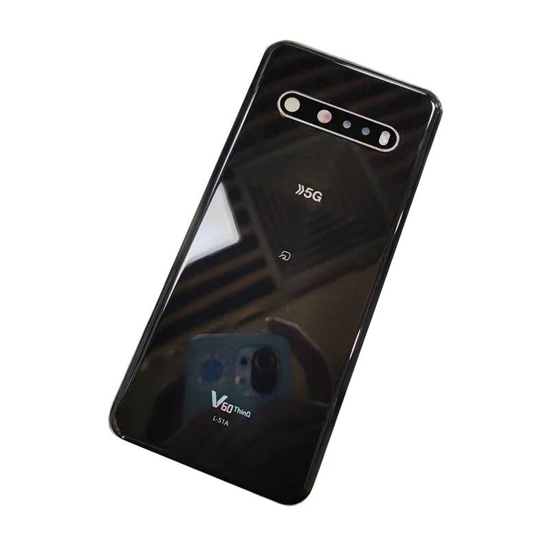 V60 UW A Задняя стеклянная крышка для LG ThinQ 5G задняя замены аккумулятора объектива