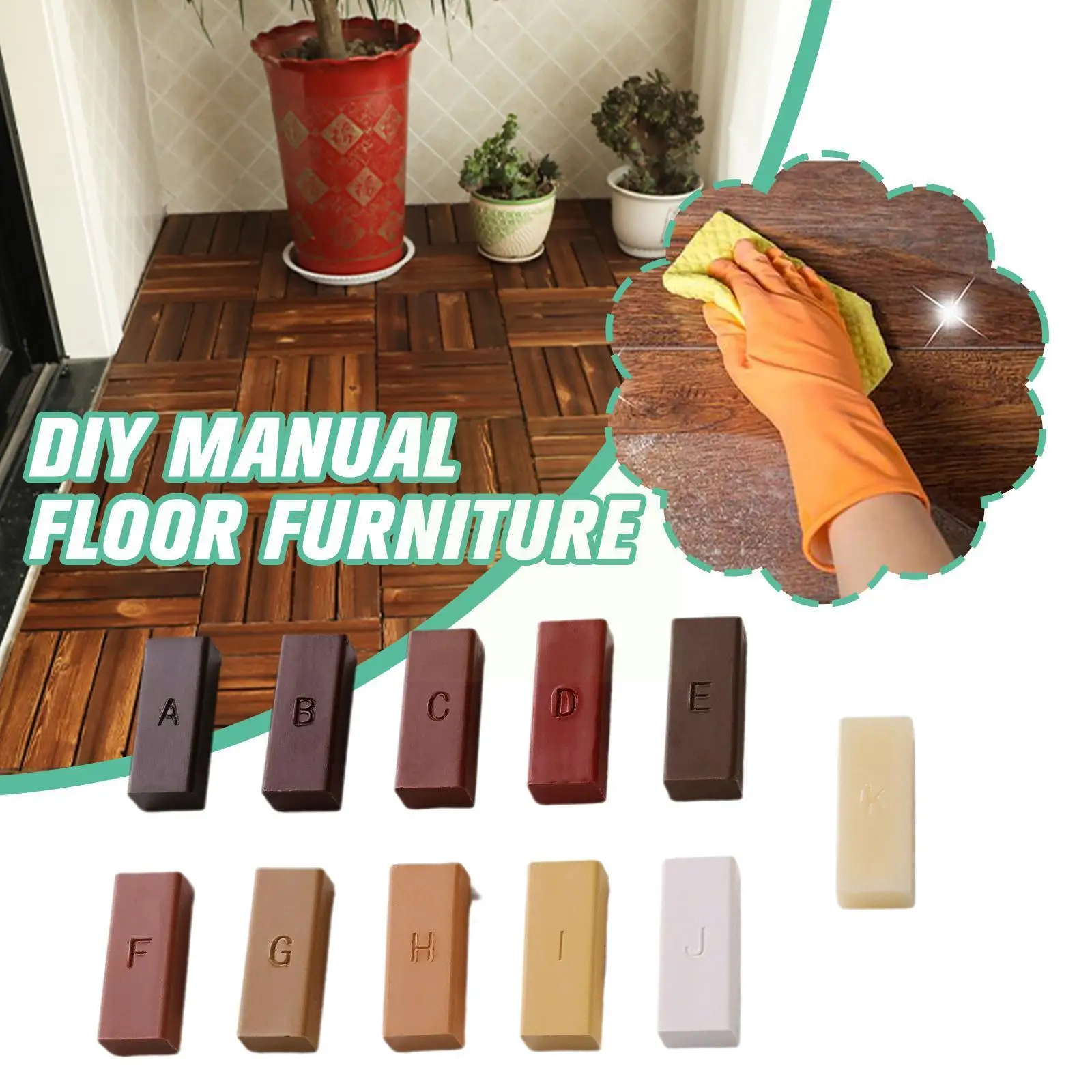 

Manual Diy Furniture Repair Kit Consumables Scratch Repair Tool Kit For Home Wood Flooring Furniture Scratch Removal Wax - T3z4