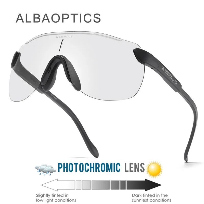 Brand Design Alba Optics Cycling Sunglasses Men UV400 Sport Goggles Bike Bicycle Eyewear Women Mountain Glasses Gafas Ciclismo