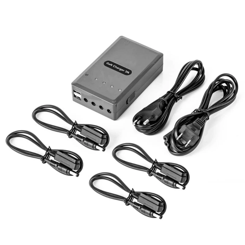 

41QA 6-in-1 Battery Charger Adapter Quick Charger for Mini 3 Pro Drone Rapid Multi-Parallel Charging Dock Accessories