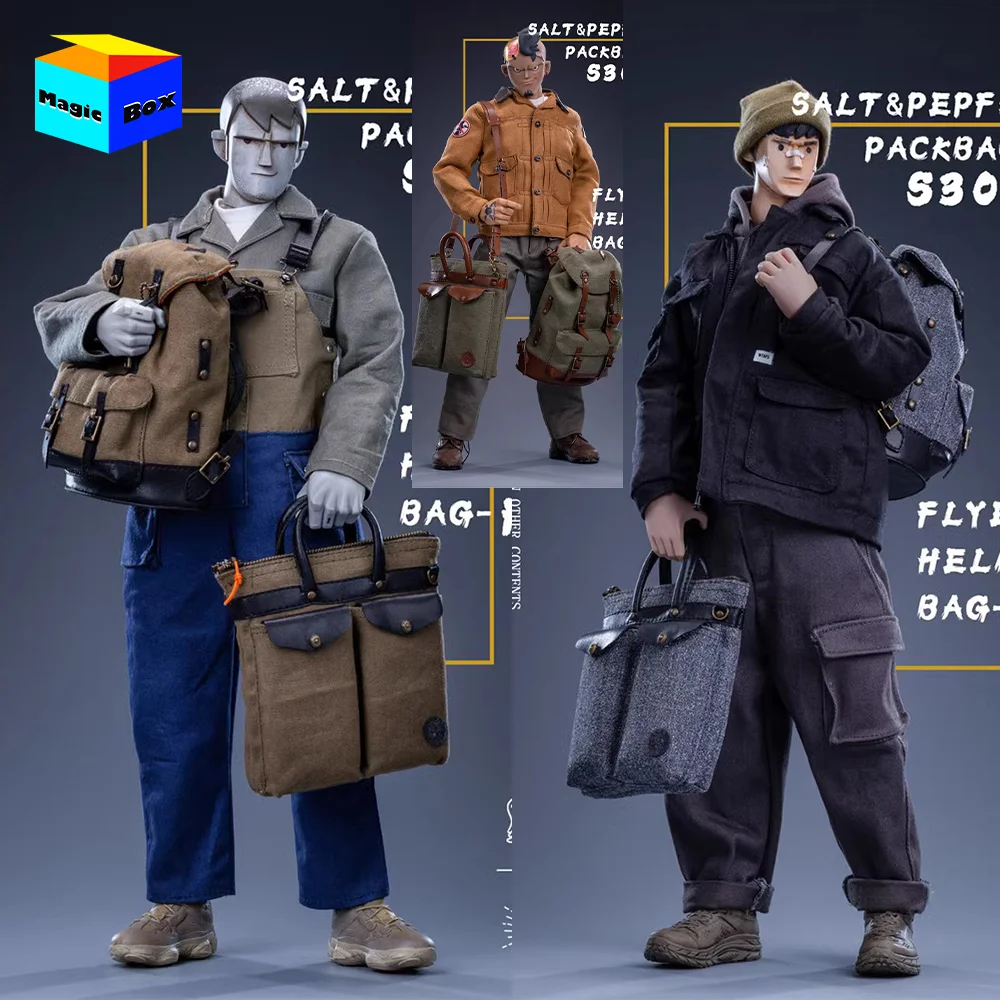 

Винтажная Холщовая Сумка YUANXINGSHI 1/6 в стиле ретро для шлема, сумка для ноутбука, портфель для 12-дюймовой экшн-фигурки солдата