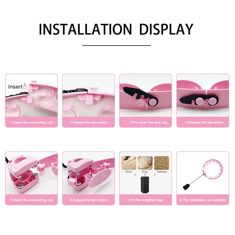 Регулируемый спортивный обруч для потери веса тонкая талия спортивное съемное