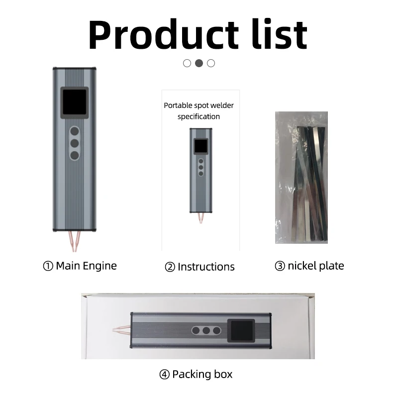 DT66 Портативный Регулируемый цветной экран точечный сварочный аппарат DIY