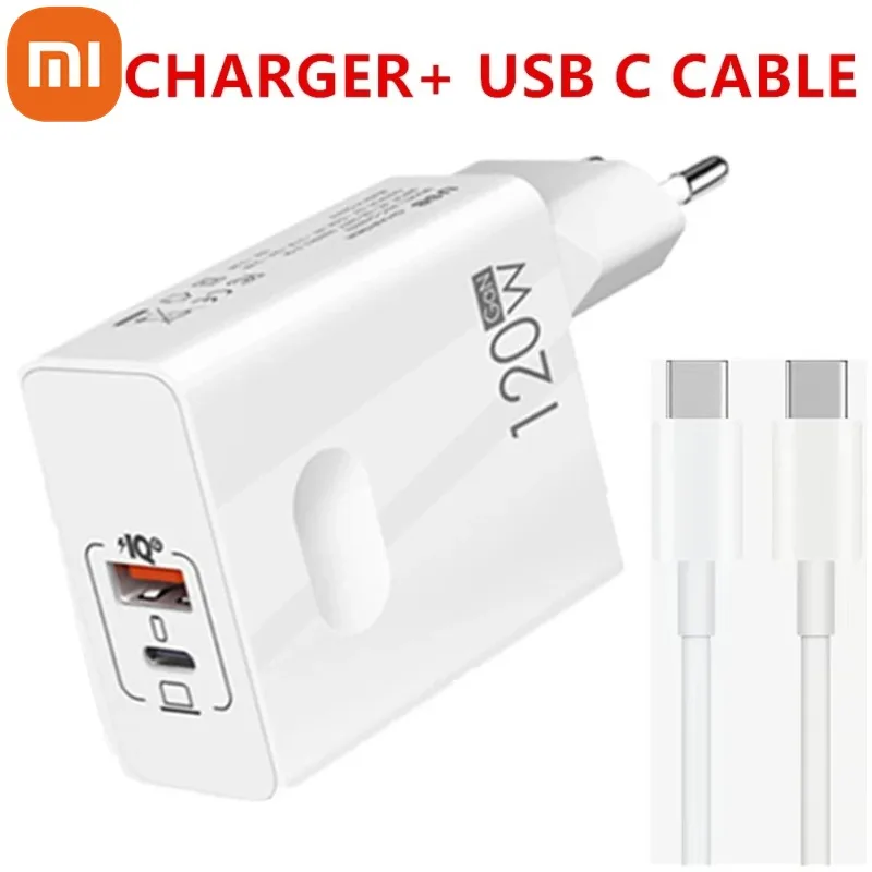 Оригинальное зарядное устройство Xiaomi 120 Вт турбо-быстрая зарядка адаптер EU Hypercharge
