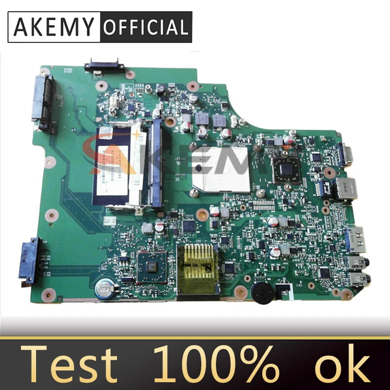 

AKEMY V000185580 Laptop Motherboard For Toshiba Satellite L505 L505D 1310A2250810 Socket S1 DDR2 Main Board Free cpu