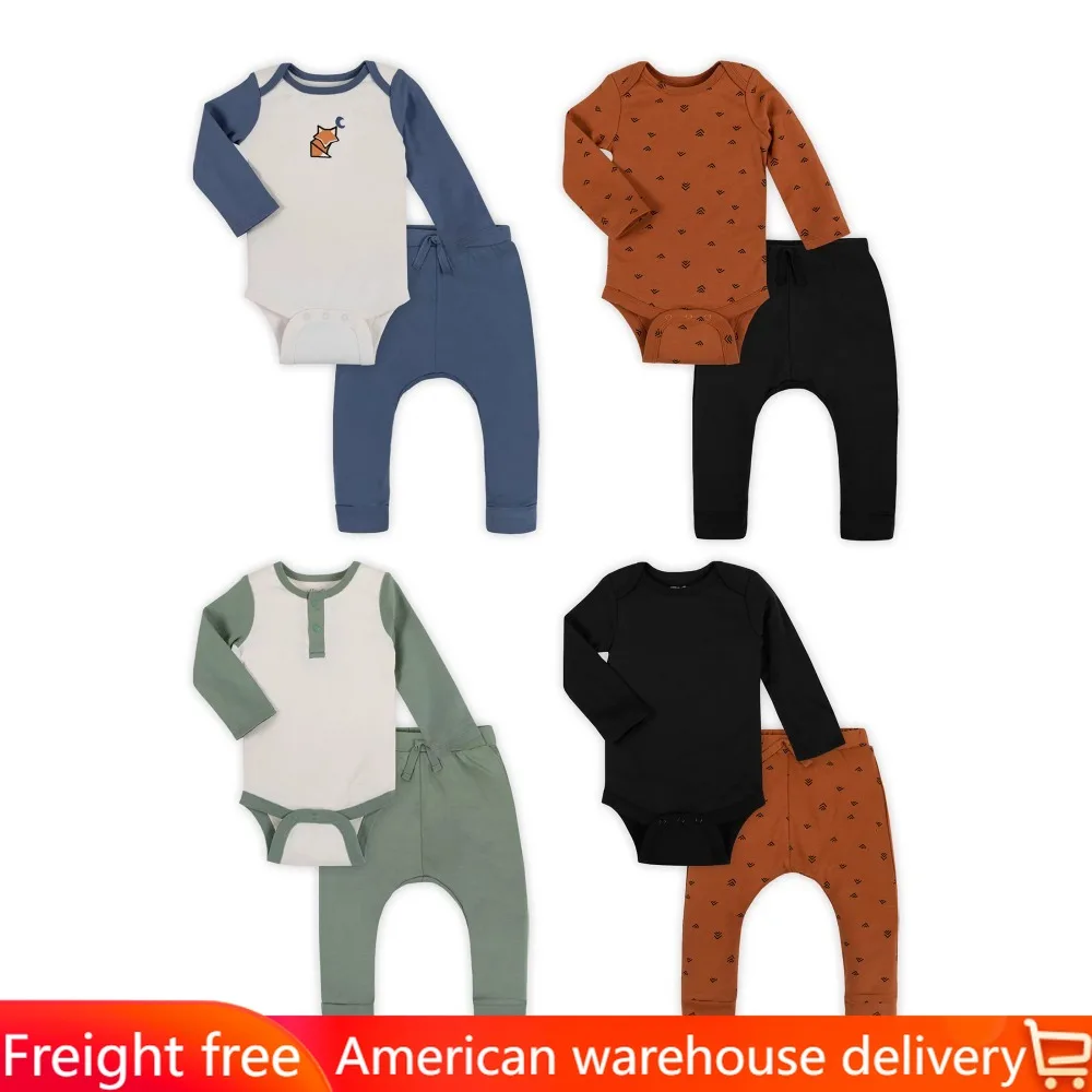 

Baby Boy or Unisex 8Pc Mix & Match Set Sets for Baby Items Size Newborn-24 Months Freight Free Children Clothing Mother Kids