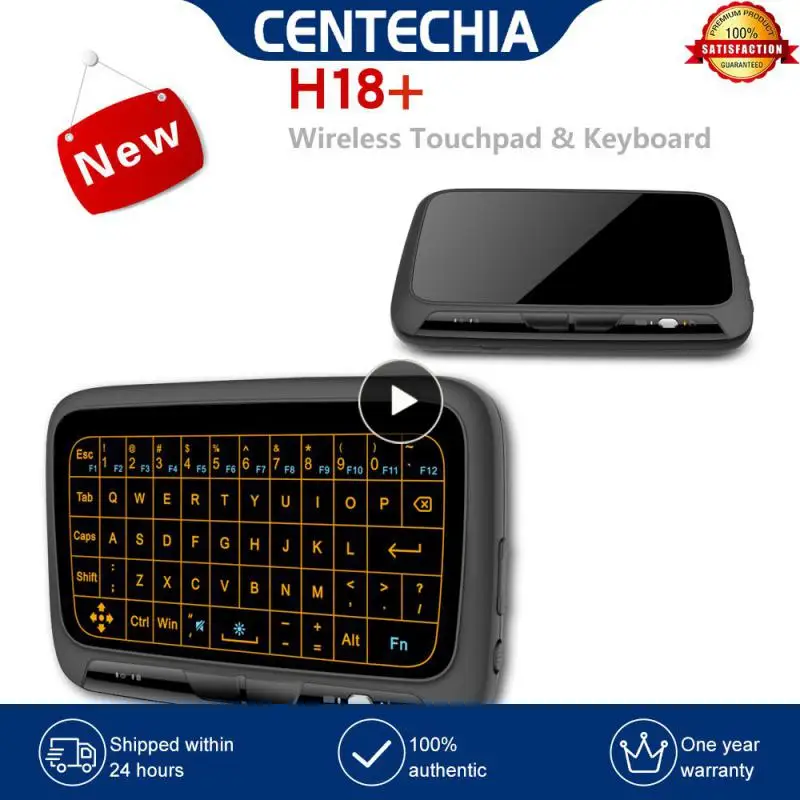 

1/2/3PCS New H18+ Wireless Air Mouse Mini Keyboard Full screen touch 2.4GHz Keyboard Touchpad with Backlight Function For PC