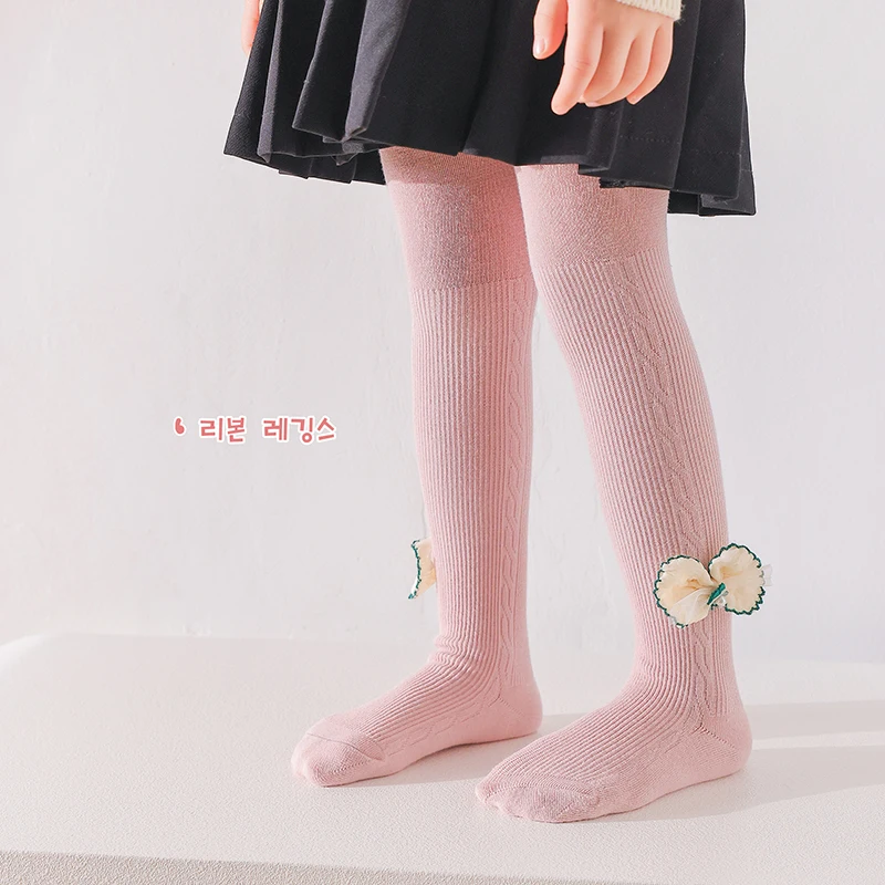 

Bow-Knot and Flower Leggings for Girls - Soft and Stretchy Pantyhose for Dance and Play - 1-12 Years