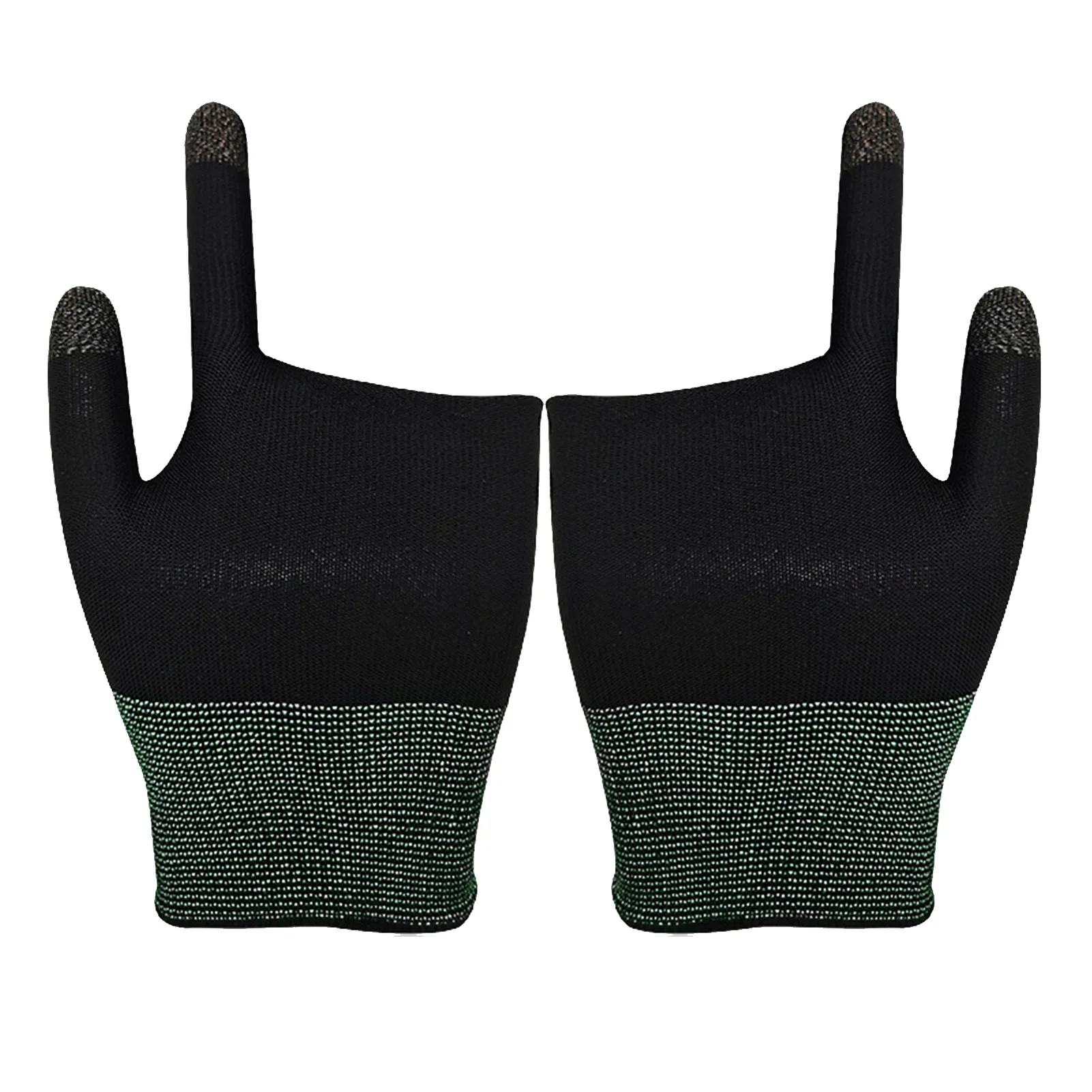 

Перчатки Бесшовные дышащие с двумя пальцами для игр, игровые митенки для мобильных игр, артефакт для сенсорных экранов, 2 шт.