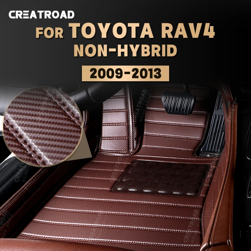 

Коврики напольные из углеродного волокна для Toyota RAV4 2009-2013 10 11 12 футов, аксессуары для интерьера автомобиля