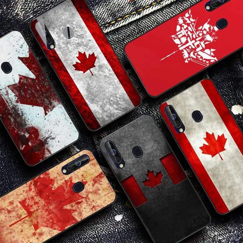 

Canada flag Phone Case for Samsung A51 01 50 71 21S 70 31 40 30 10 20 S E 11 91 A7 A8 2018
