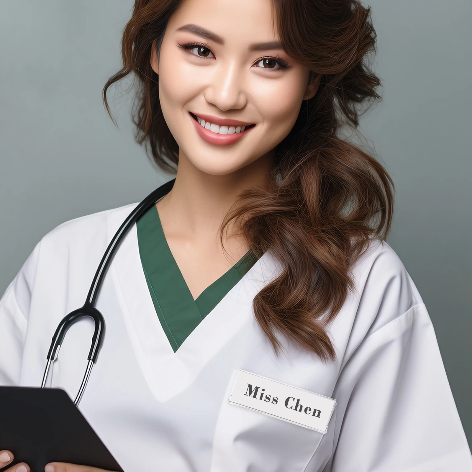 10 шт. прозрачный выдвижной значок медсестры удостоверение личности доктора