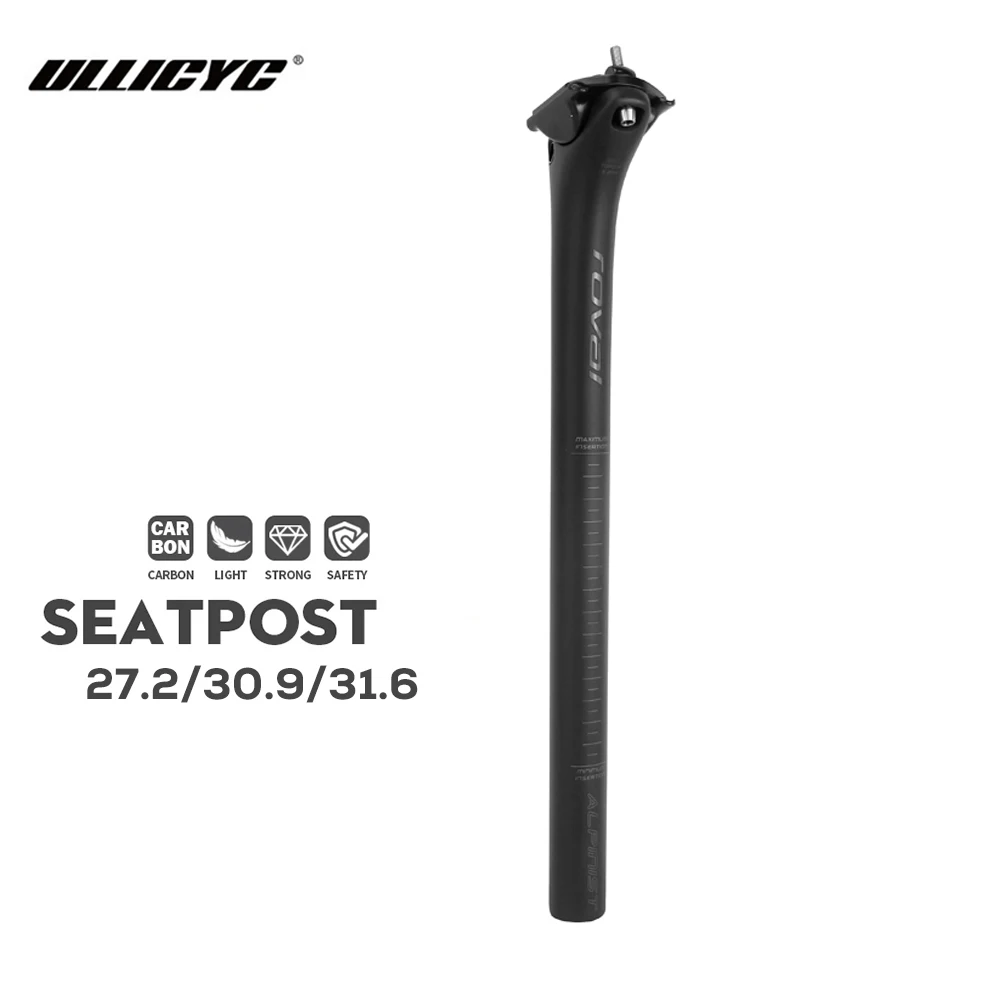 Ultralekka подседельный штырь из углеродного волокна Ullicyc 27 2 30 9 31 6 мм Длина 350-400