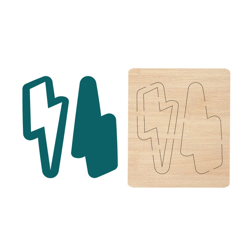 

CY-51 The wooden mold of earrings is suitable for most machines