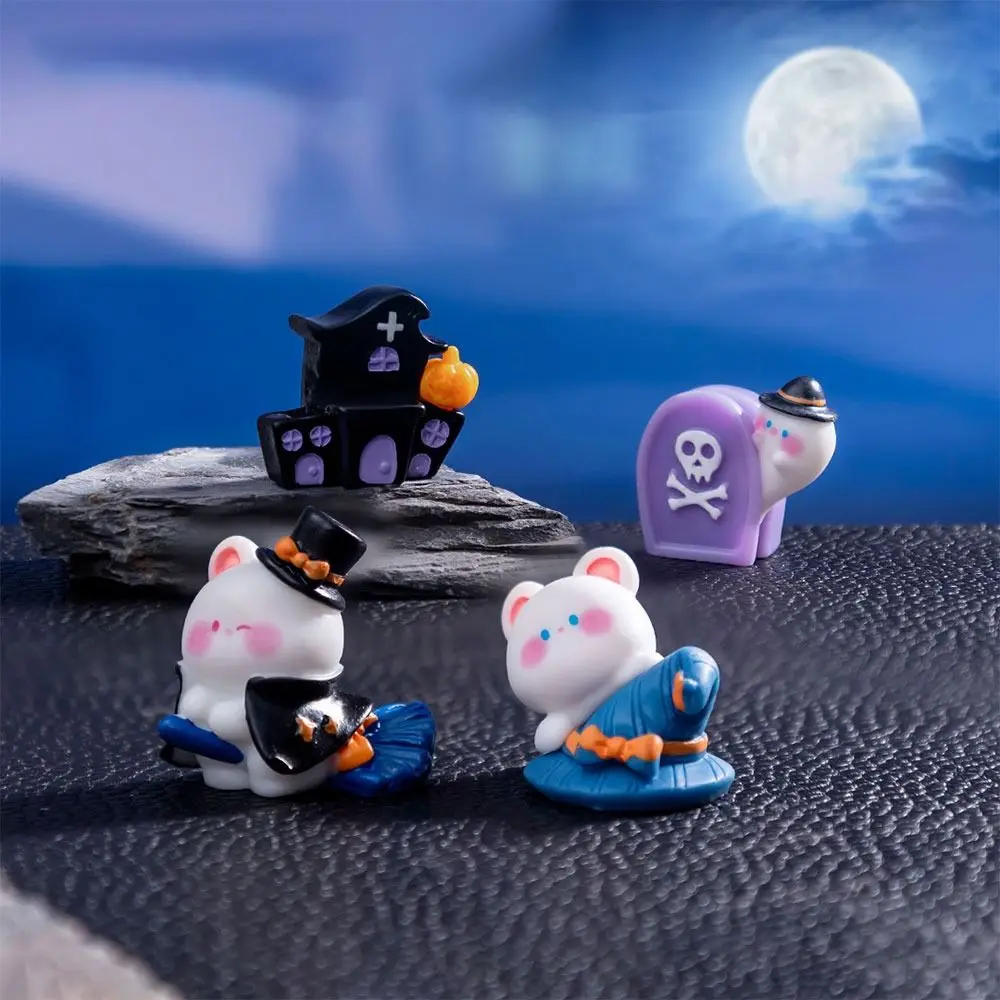 Аксессуары для Хэллоуина мультяшная тыква медведь кукла из смолы разноцветный