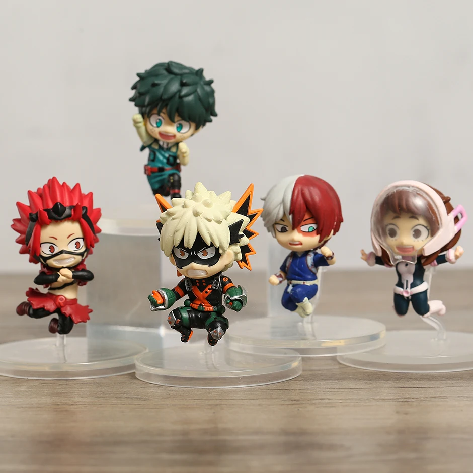 

Мой герой Академия Midoriya Izuku Bakugou Katsuki Todoroki Shoto Ochaco Uraraka Kirishima Eijiro Mini модельные Фигурки игрушки 5 шт./компл.
