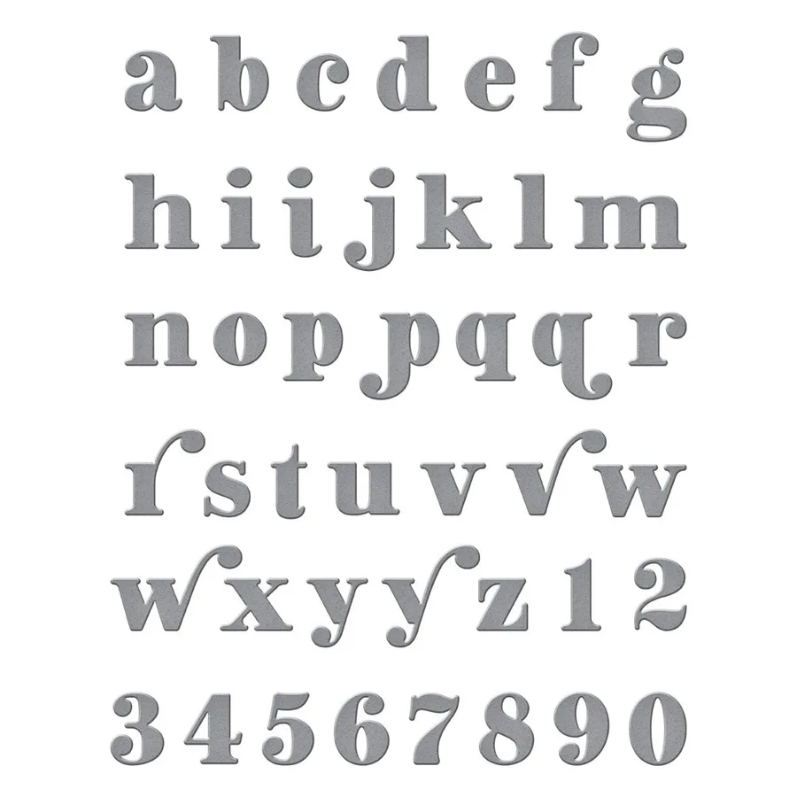 

Lower Case Letter Metal Cutting Dies 2022 New Stencils Die Cut DIY Scrapbooking Album Paper Card Embossing