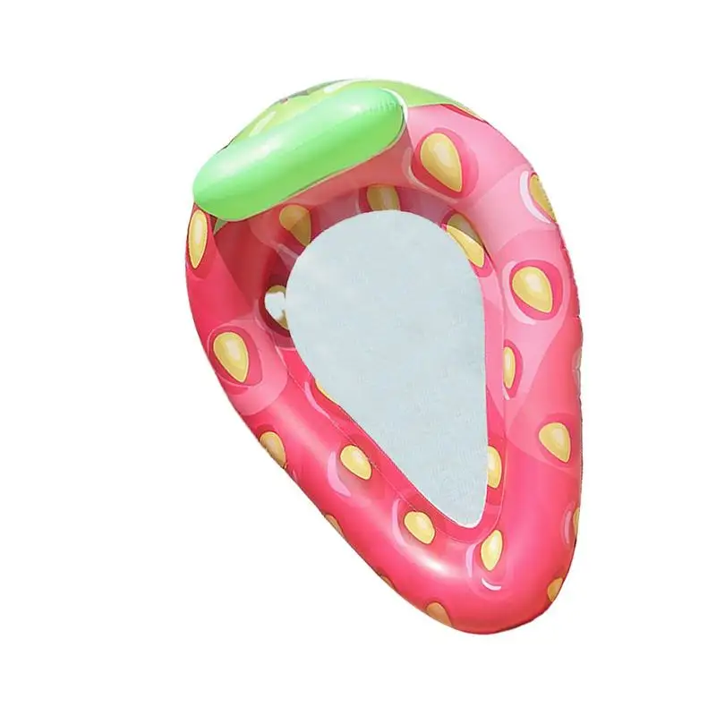 

Pool Float Lounge Strawberry Suntan Raft Float Fun Beach Floaties Inflatable Relaxing Water Hammock Floatie For Swimming Pool