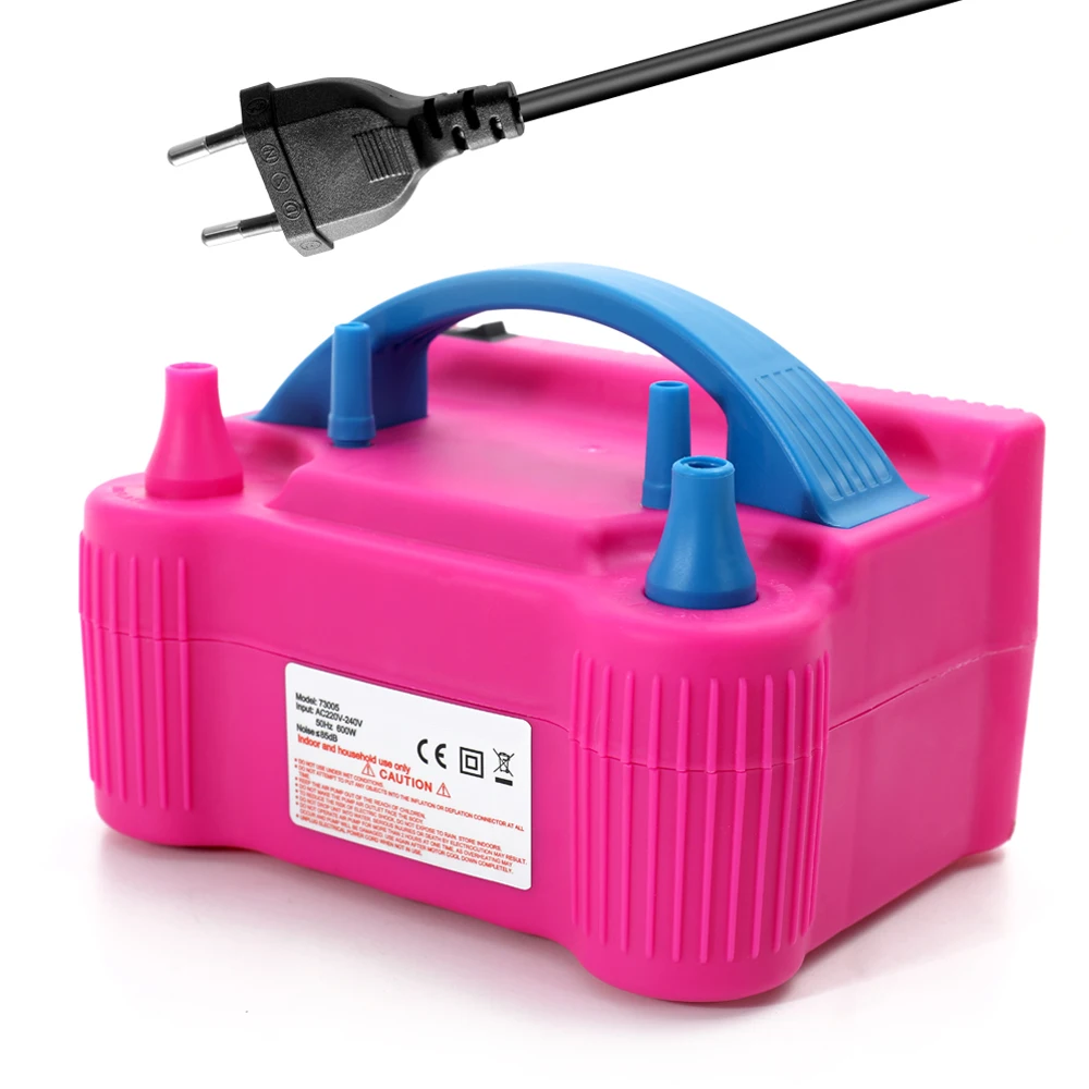 

High Pump Nozzle Balloon Blower Inflatable Air Electric Electric Pump Nozzle 2 Fast Portable Power Inflator Balloon