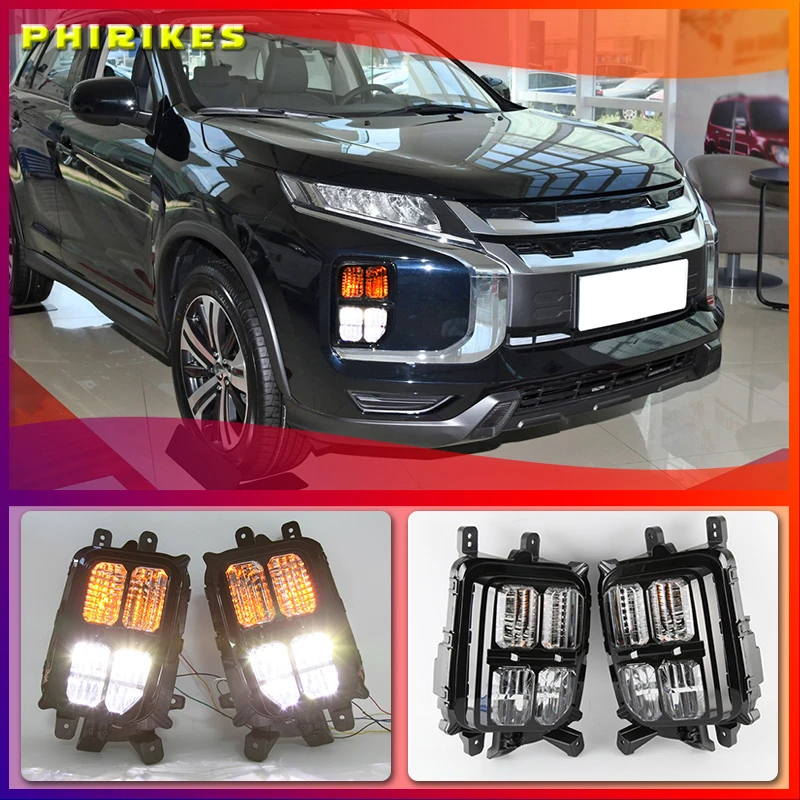 Светодиодные дневные ходовые огни DRL для Mitsubishi Outlander Sport ASX 2020 2021 передсветильник