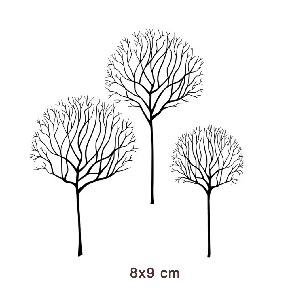 

New Arrival Trees Clear Stamps for DIY Scrapbooking Card Transparent Silicone Stamp Making Photo Album Crafts Decor