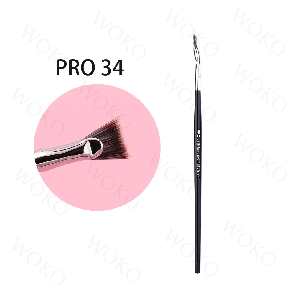 

Pro34 Professional Eyelash Brush Fan Lash Fan Brush Eyelash Brush Small Fan Brush Mini Fan Eyelash Brush Make Up Tool