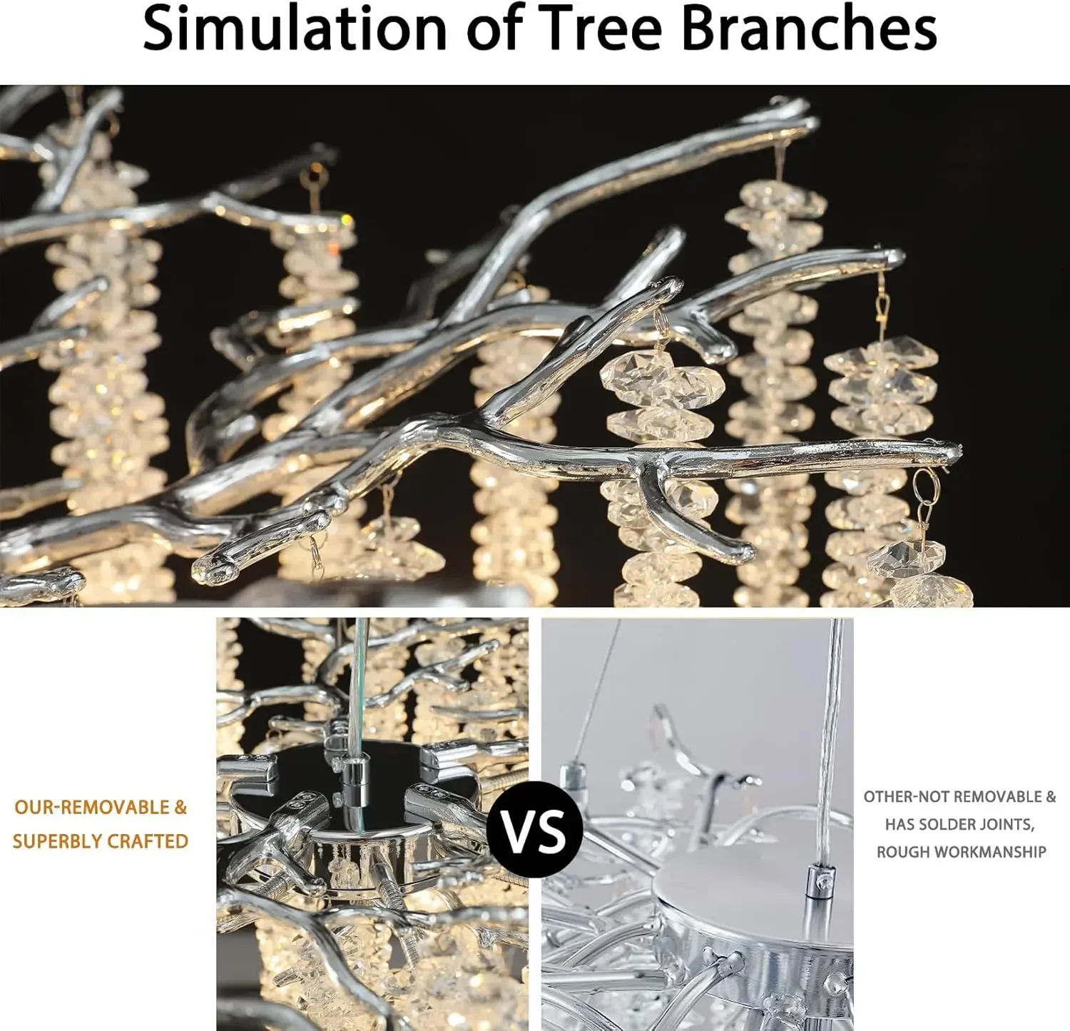 Светодиодная люстра в стиле ретро