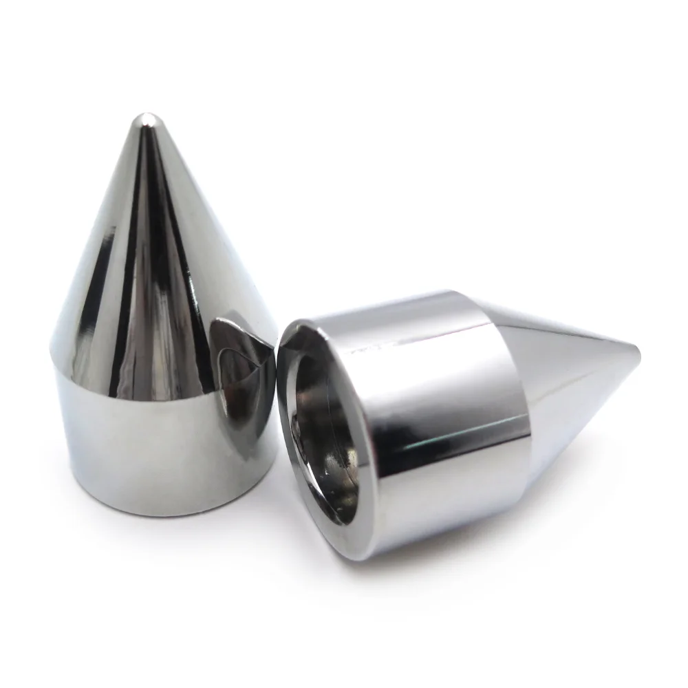 Billet L Spiral Spike Bar Ends Fit For Suzuki Honda Yamaha Kawasaki Universal Chrome