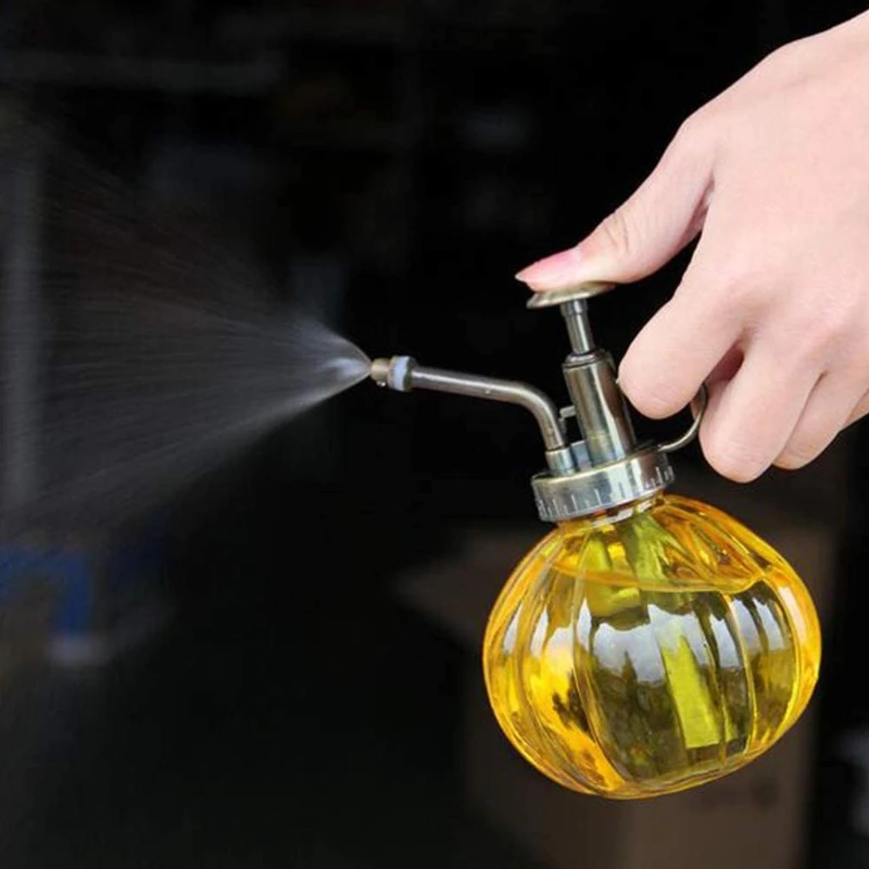 

Glass Embossed Air Pressure Gardening Small Watering Can Disinfection Watering Bottle Household Glass Spray Bottle