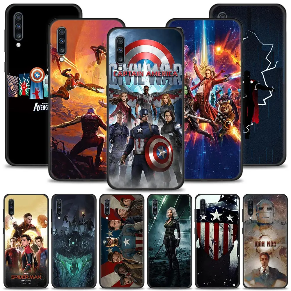

Marvel Phone Case For Samsung Galaxy A50 A10 A70 M31 Coque A30 A20e M30s A20s Cover M51 M31s M52 Funda Marvel Avengers War
