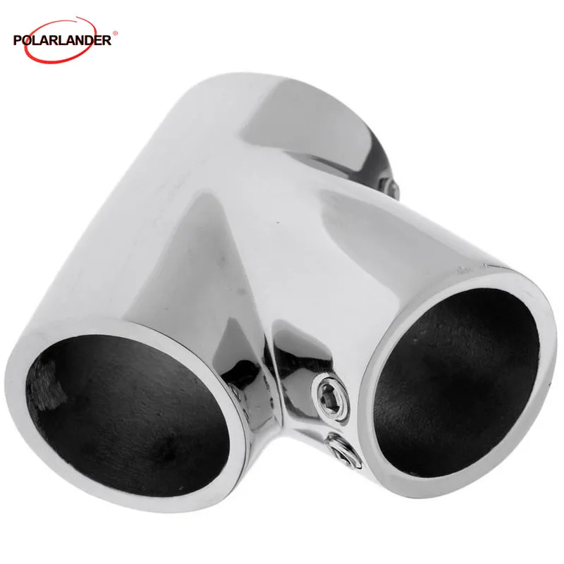 

Tee Hardware Stainless Steel Marine Boat 60 Degree Tee Hardware Suit For boats/yachts/Car/Trailer 1.25 Inch 32mm Tube