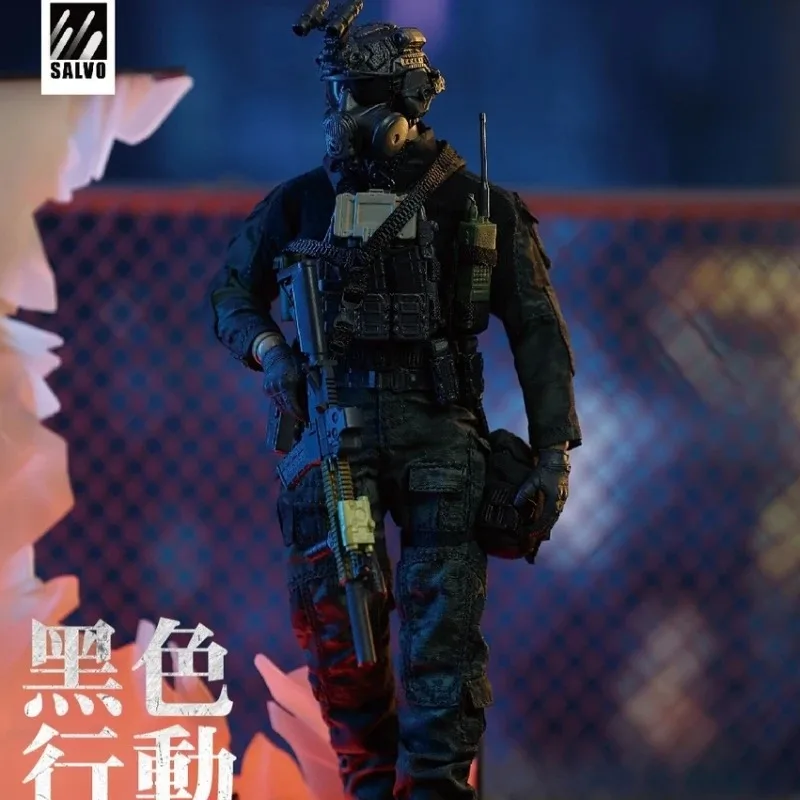 Фото В наличии: Оригинальная сборная модель-фигурка HASUKI серии SALVO SA-01 Black Action, коллекционная модель, подарки для мальчиков №2