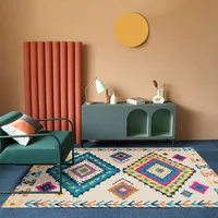 Turkey Persian Geometric Parlor Big Area Rugs Carpets Morocco Rug for Living Room Home Decor Large Bohemian Kichen Floor Mat