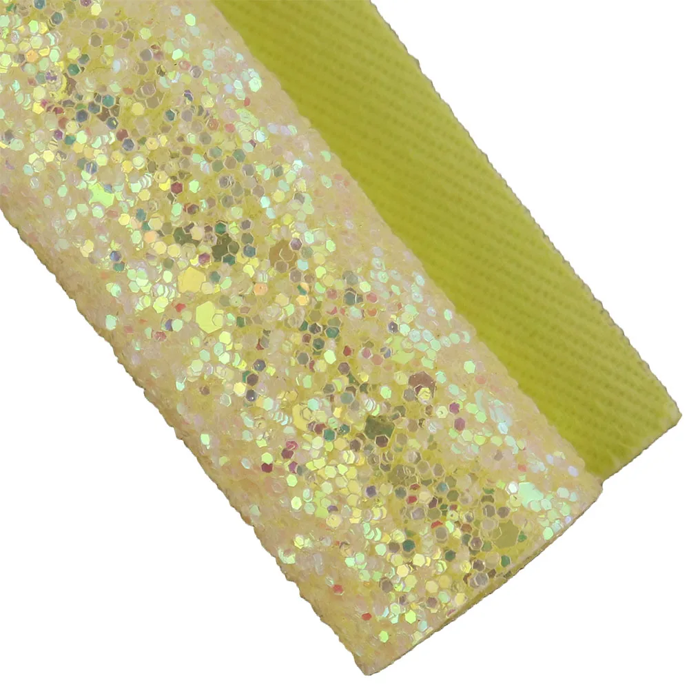 30x134 см рулон однотонная окрашенная блестящая желтая Толстая тонкая ткань из