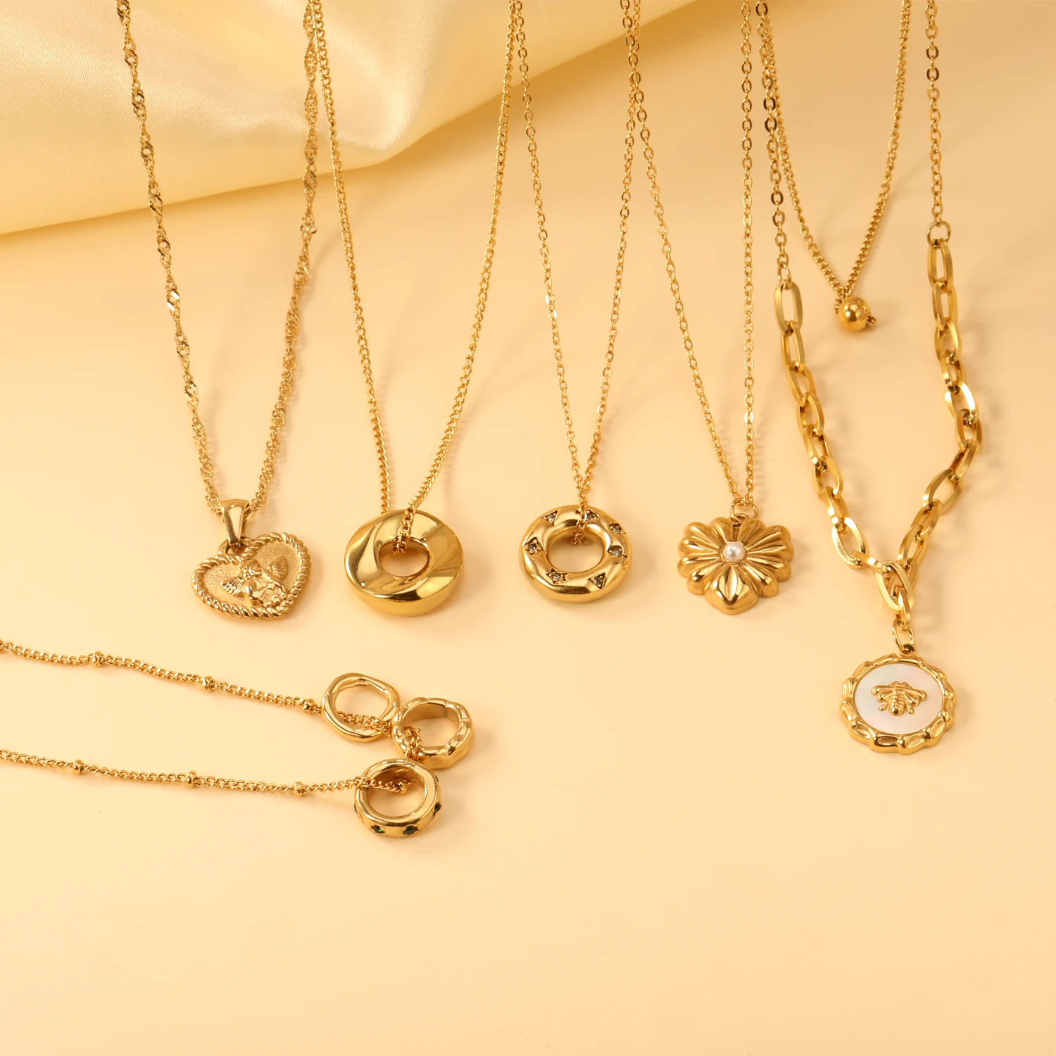 Новинка 1 шт. кулон в форме сердца с белым жемчугом ожерелье модные женские легкие