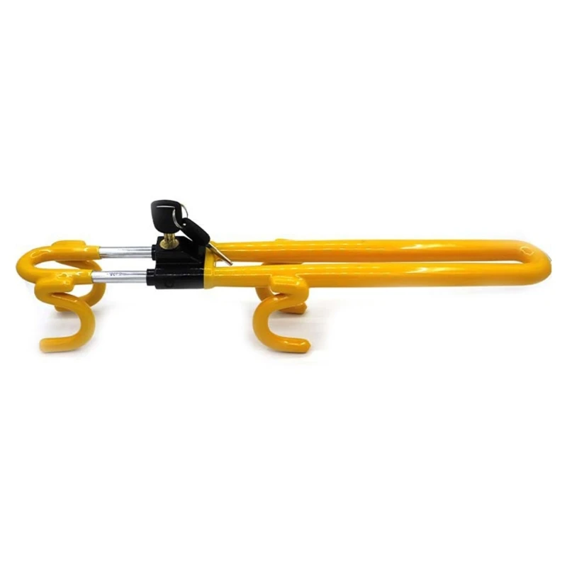 

Retractable Clamp Steering Wheel Clamp Lock Vehicle Anti-Theft Lock for Car SUVCaravan Auto Secure Device