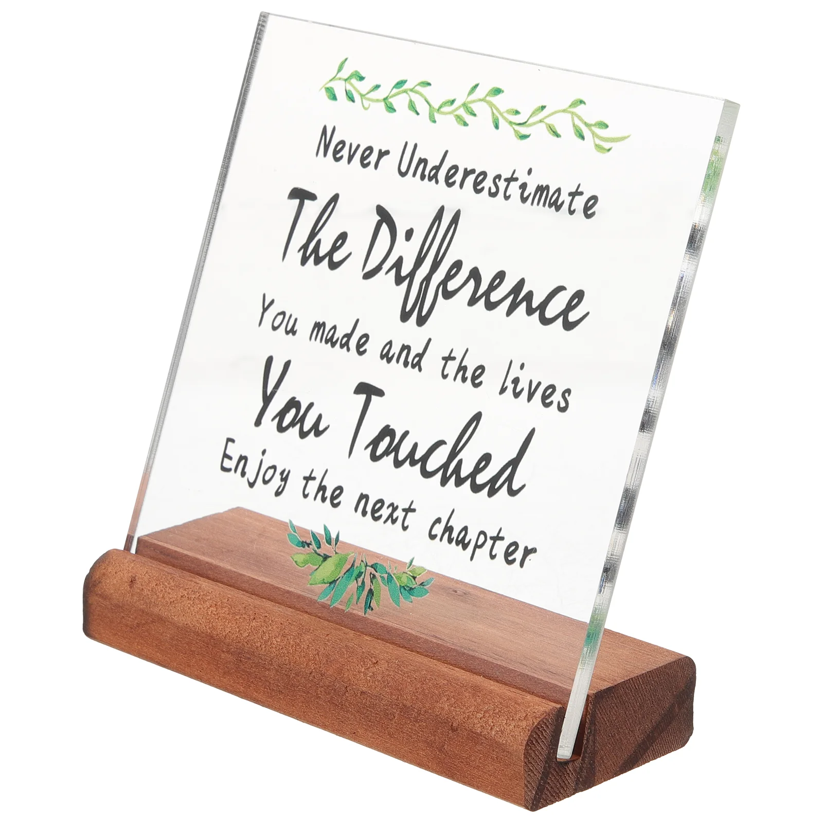 

Thanks Clear Plaque Decor Colleague Appreciation Gift Decorative Acrylic Sign